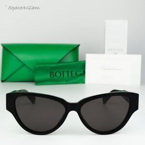 BRAND NEW Bottega Veneta Men Sunglasses Black Grey Cat Eye BV1319S 001